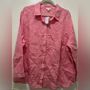 NWT J Jill Love Linen blouse. XXL